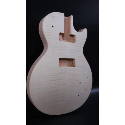 Fit Dit Electric Guitar body Mahogany+Maple Top Unfinished flam maple top