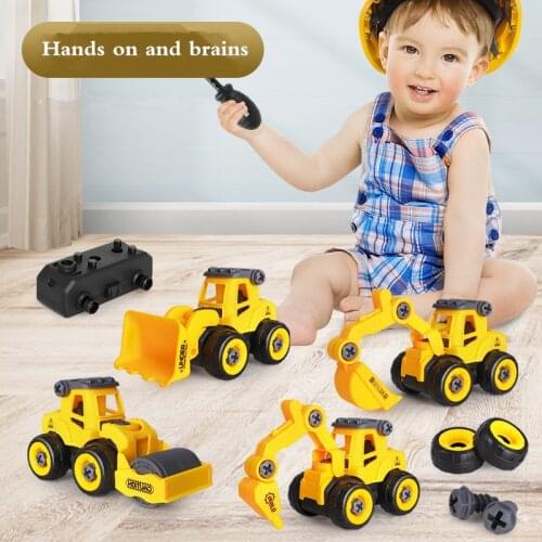 Nut Disassembly Loading Unloading Engineering Truck Excavator Bulldozer Child Screw Boy Creative Tool Education Toy Car Model