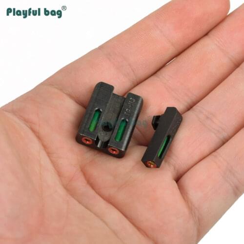 Playful bag CS sport Red and Green sight Fiber Optic Front sight Decorative CS accessory Tactical toys parts AQA50