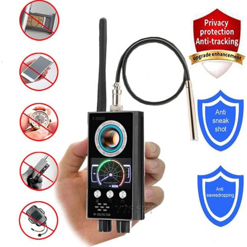 IR Laser RF Detector T9000 Anti Spy Cam Hidden Camera Scanner WiFi Signal GPS GSM Radio Phone Tracker Finder Private Security
