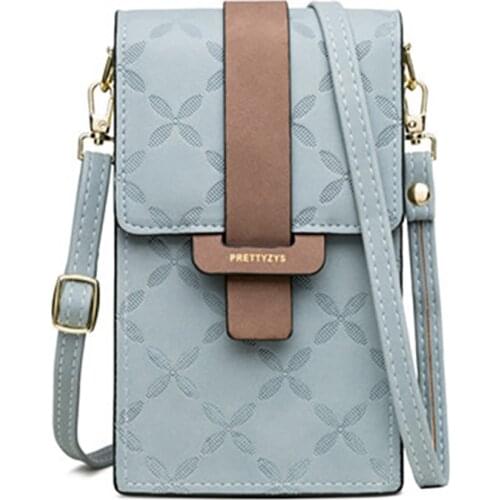 2021 Bags For Women Wallet Plaid Leather Shoulder Straps Crossbody Bag Mobile Phone Card Holder Wallets Handbag Tote Pocket Girl