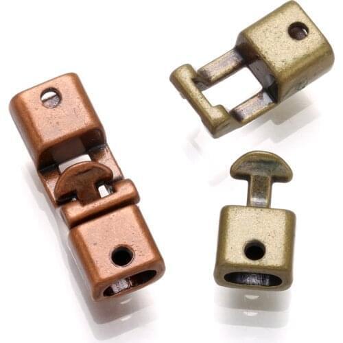 1 pcs Metal bracelet lock leather cord clasp connectors For Jewelry Making DIY Findings Conponents Necklace Accessories