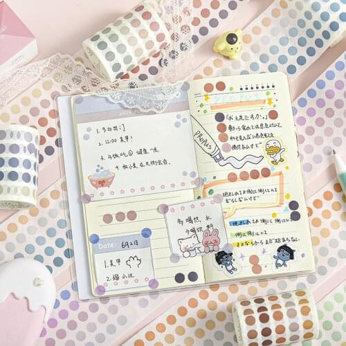 Cute Scrapbooking Masking Washi Tape Diary Stickers Cute Decorative Tape Korean Stationery School Supplies 006