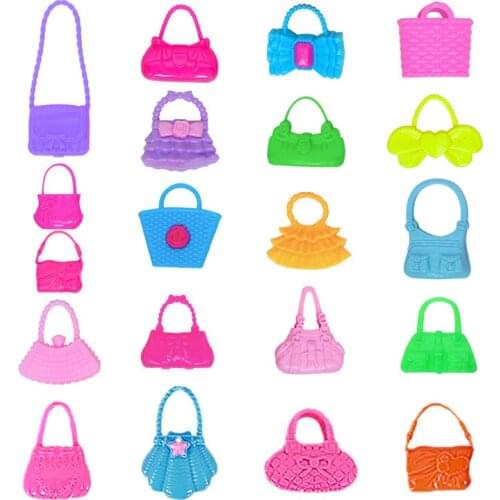 Fashionable Handmade Bags 10pcs Random Send Kids Doll Accessories For Barbies Girl Birthday Gift