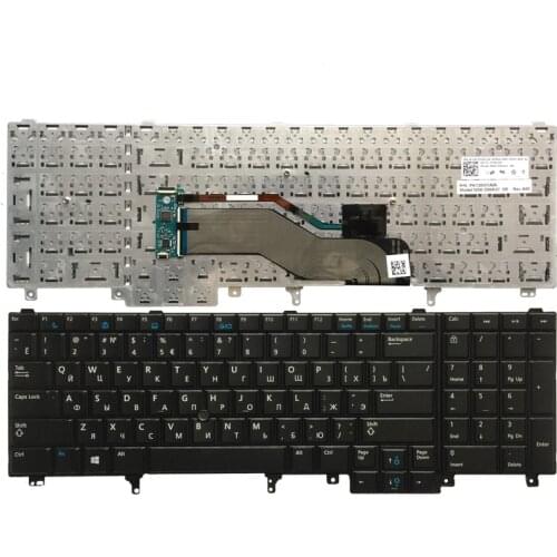 NEW Russian Laptop Keyboard For DELL E6520 Teclado E6530 E6540 E5520 E5520M E5530 black