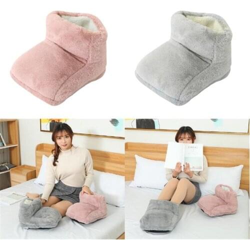 2020 New Rabbit Hair Heated Foot Warmers Men And Women Detachable USB Electric Leg Warmers Warming Products Winter Accessory