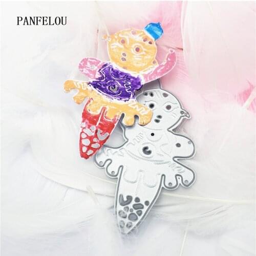 PANFELOU The girl a doll metal craft paper die cutting dies Scrapbooking/DIY Thanksgiving Day Easter Embossing mould cards