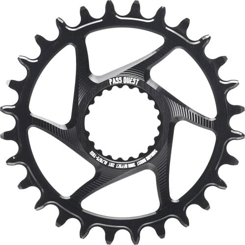 PASS QUEST bicycle Chain Ring Crankset Offset 3mm Chain Wheel for Crank Boost directly install 28-38T