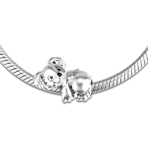 Fits for Pandora Charms Bracelets Koala Beads 100% 925 Sterling Silver Jewelry Free Shipping