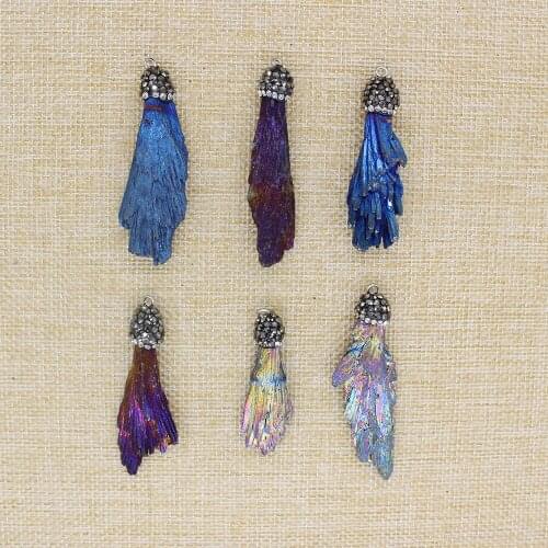 2020 new 6pcs wholesale natural stone black tourmaline tourmaline repair ore can be used for pendants to make diy jewelry to mak