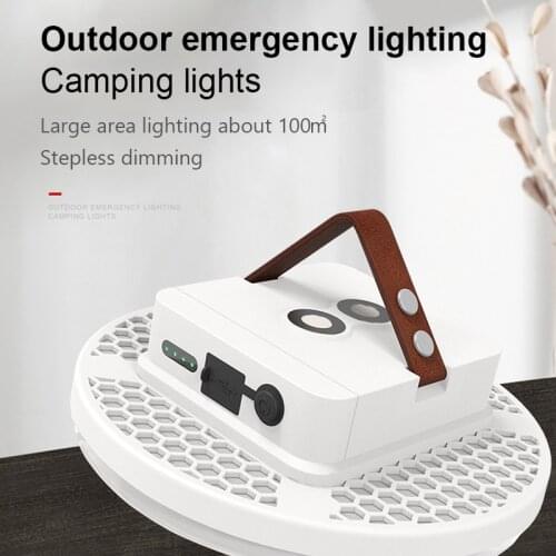 15600mAh LED Camping Tent Light Stepless Dimming Lantern Yellow / White Light Dual Purpose Emergency Night Lamp For Outdoor