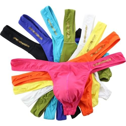 Sexy Mens Underwear Briefs Male Gay Sissy Panties Mens Thongs Bulge Pouch Comfortable G-string Tangas Sleepwear Erotic Jockstrap