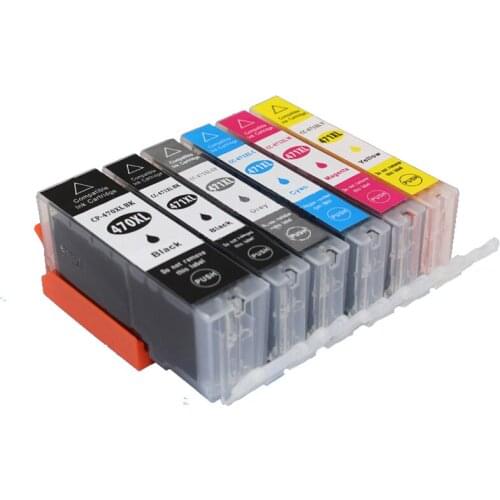 Vilaxh PGI-470 CLI-471 PGI470 Ink Cartridge for Canon PGI 470 CLI471 PIXMA TS5040 TS6040 MG5740 MG6840 MG7740 Printer