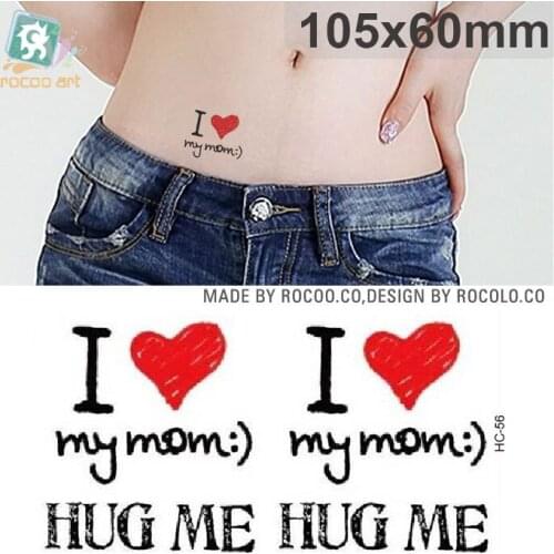 Rocooart HC52-61 Cool Skull Waterproof Temporary Tattoo Stickers Cute Elephant Bird Flash Fake Tattoo Taty For Female Male Hand