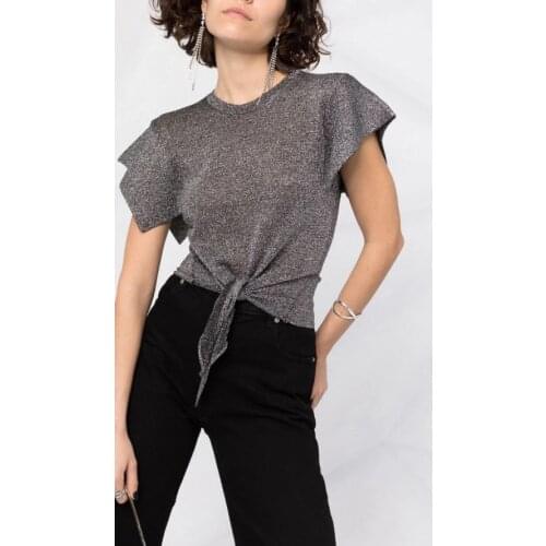 High 2021SS Summer Quality Women Luxury Fashion T-Shirt Female Short Sleeve Tops Tee 3 Color Rmsx 6.26