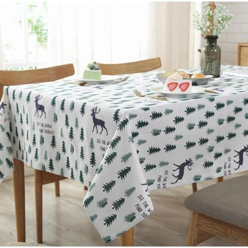 ZJBYZHOUSEHOLD Linen Tablecloths On The Table