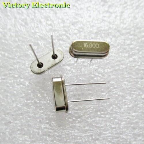 10PCS/Lot Crystal Oscillator Crystal Resonator 16MHz 16M 16.000MHz 16.000M 16.000 49S HC-49S DIP-2 Passive crystal Quartz