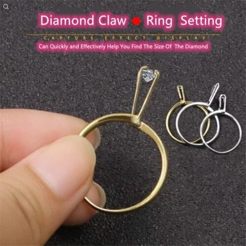 2021 Gemstone Claw for Ring Stone Gemstone Diamond Holder Display Ring Diamond Four-Claw Meson Holder Jewelry Tool Equipments