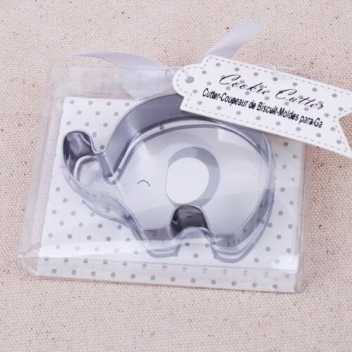 25Pcs/lot Adorable Baby decoration gift elephant cookie cutter and Cake Mould For Kitchen gifts and baby baptism Party favors