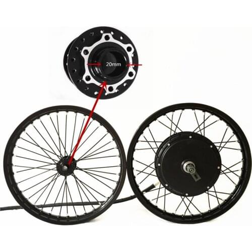 50H QSV3 48v-120v 5000w Electric Bike Hub Motor Wheel Macthing with Front Wheel with hub 20mm Ebike kit