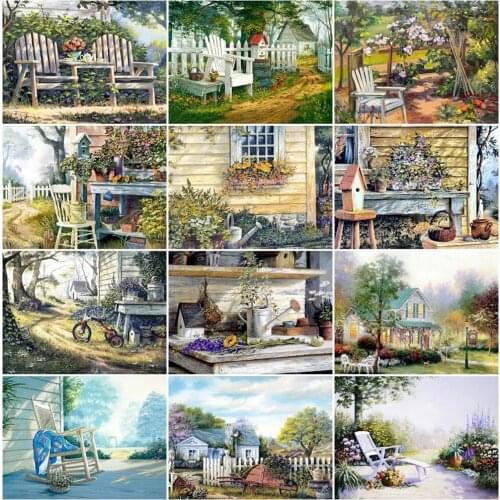 5D Diy Diamond Painting Country Diamond Embroidery Full Round&square Drill Diamond Mosaic Cross Stitch Home Decor Handcraft