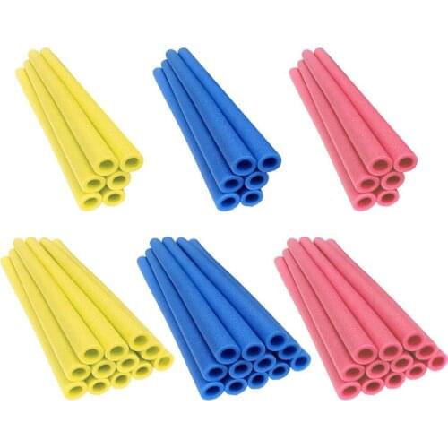 6/12pcs Trampoline Poles Cover Foam Sleeves Water-proof Padding Foam Tubing Foamed Pipe Sponge Casing Protective Sleeves