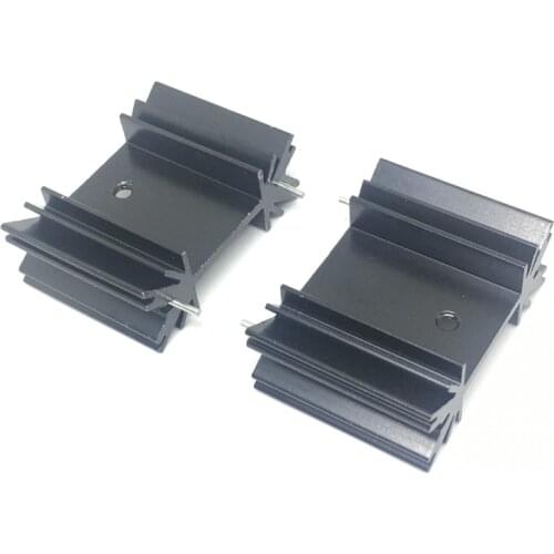 Free Ship 2pcs/lot TO-247 heat sink/heat sink for Audio 38*34*12MM cooling block radiator/ transistor heat sink block