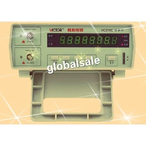FREE SHIPPING VICTOR VC2000 Frequency Counter 8-digit LED Display