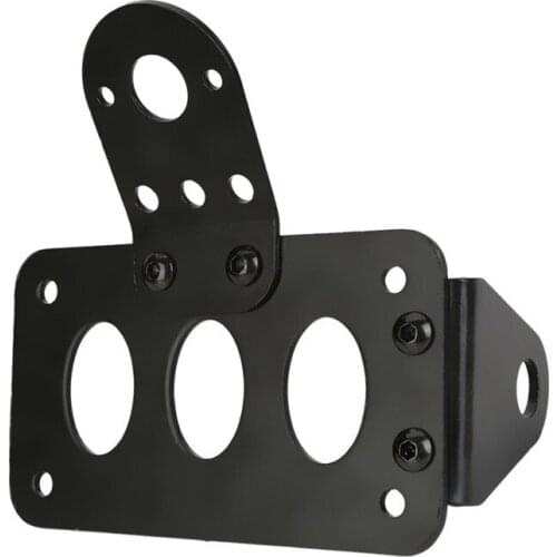 Side Mount Motorcycle License Plate Number Plate Bracket for Chopper Accessories Black License Plate Bracket