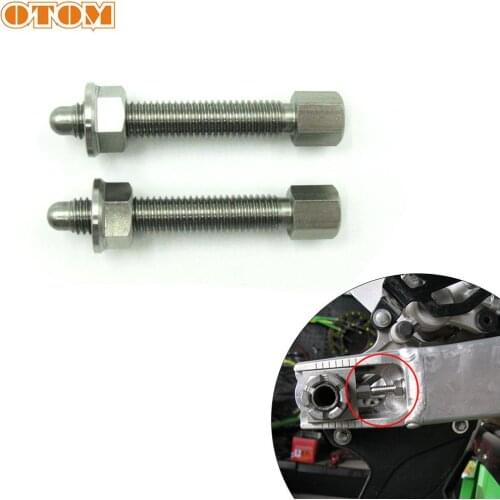 OTOM Motorcycle M8 Chain Adjuster Bolt Stainless Steel Hex Allen Socket Cap Head Screws Universal Motocross Dirt Bike Swingarm