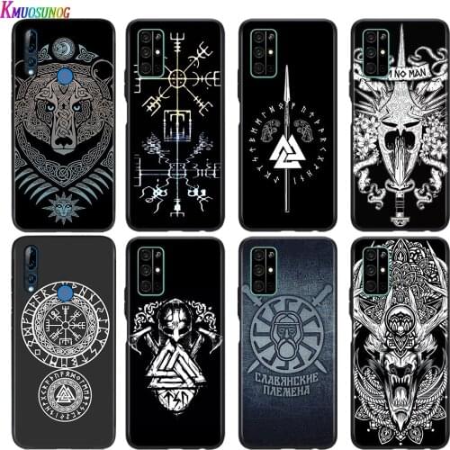 Viking Vegvisir Odin Nordic Silicone Cover For Honor 30 30S V30 V20 9N 9S 9A 9C 20S 20E X10 20 7C Lite Pro Plus Phone Case