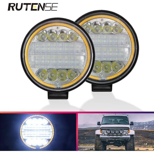 Flash LED Light Bar 24LED Work Light Spotlight 72W For 4x4 4WD Offroad Tractor Accessories SUV ATV Boat Trucks Excavator 12V 24V