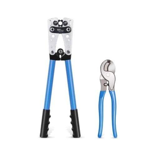 HX-50B cable crimpercable crimping tool wire crimper hand tool set ratchet terminal crimp pliers for 6-50mm² 1-10AWG