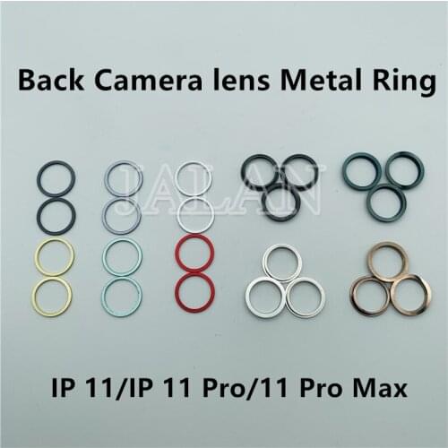 JALAN Rear Camera Metal Ring for iPhone 11 Pro Max Back Camera Lens Iron Ring Bezel Damaged 11Pro MAX Promax Cover Repair