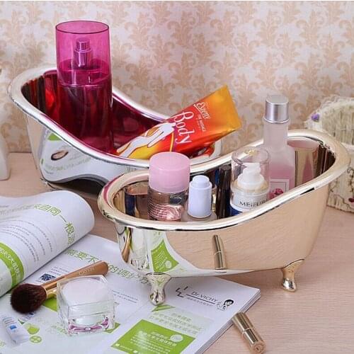 Soap Storage box Bathroom Accessories Mini Bathtub Storage Box Toothpaste Toothbrush Cosmetic Makeup Tool Storage box