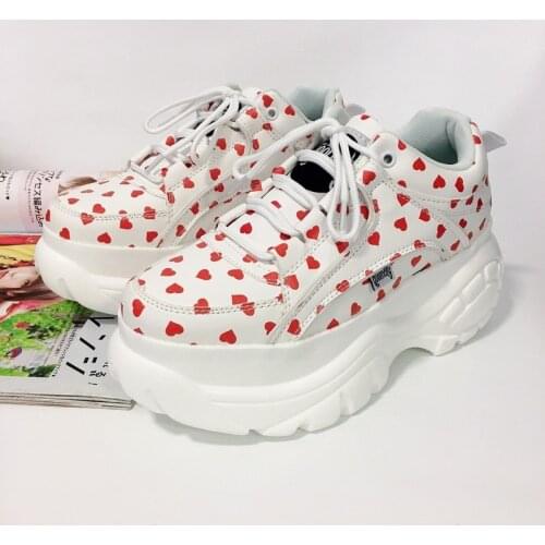 Women casual shoes New Thick bottom Sneakers Fashion Vulcanize Shoes Woman Leather Platform Shoes Women