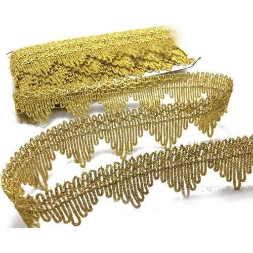 9meters 4cm Wide Gold Silver Lace Ribbon Trims For Stage Performance Party Cosplay Sofa Clothes DIY Sewing Garments Accessories