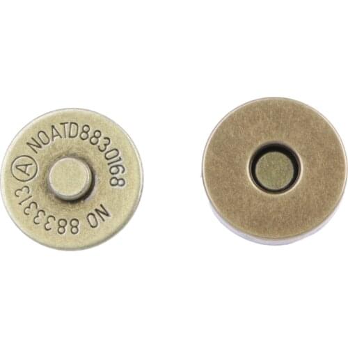 10x Magnetic Snap Buckle For DIY Clasps Closure Handbag Purse Bags Accessories 28GD