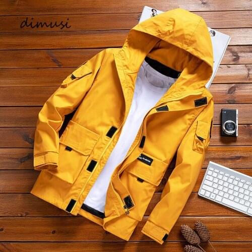 Mens Bomber Jackets Autumn Casual Man Solid Color Sportswear Hooded Coats Mens Outwear Slim Windbreaker Jackets Clothing