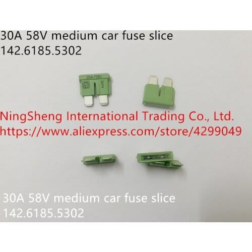 Original new 100% 30A 58V medium car fuse slice 142.6185.5302