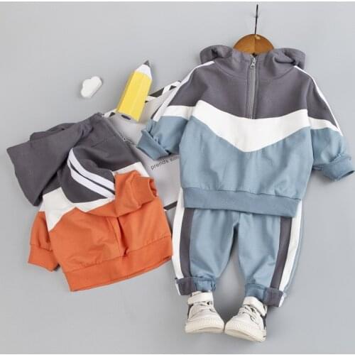 0-4 years High quality boy girl clothing set 2019 new autumn sport active casual kid suit children baby clothing hoodies+pant