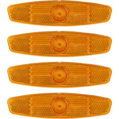 4PCS Outdoor Cycling Bicycle Reflector Safety Reflectors High Reflective Light For Bicycle Motorcycle Warning Reflective Sheet