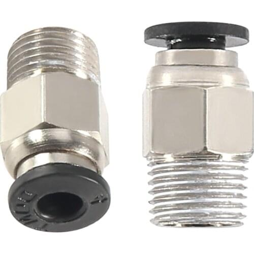 New Pneumatic Connector PC4-01 1.75mm PTFE Tube Quick Coupler For E3D V6 For J-head Fittings Reprap Hotend Fits 3D Printer Parts