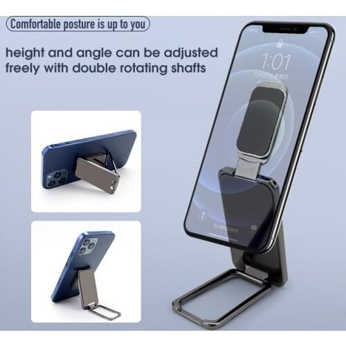 Foldable Mobile Phone Holder Ring Buckle Retractable Desktop Cell Phone Stands Car Magnetic Mobile Support Phone Accessories