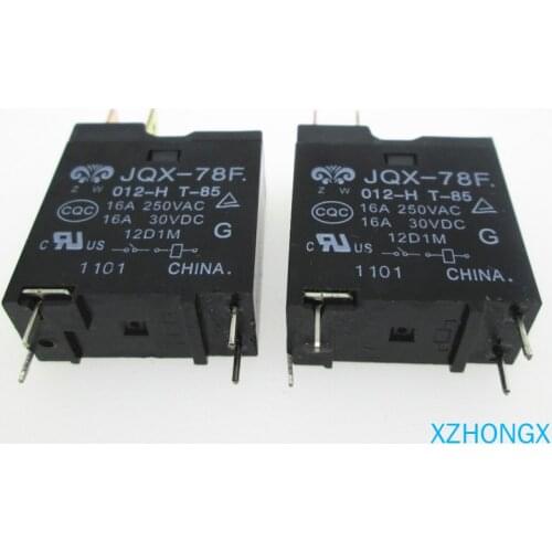 Relay JQX-78F-012-H JQX-78F 012-H JQX78F 012H JQX78F012H 12VDC DC12V 12V 16A 250VAC DIP4