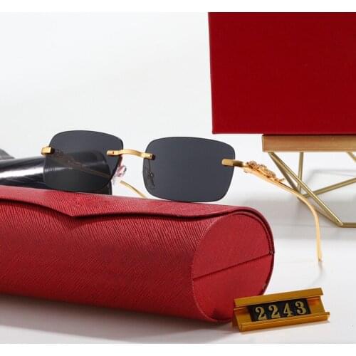 Elliptical rimless wire sunglasses for men with round lenses sunglasses for women with clear glasses metal frame eyes plus fax s