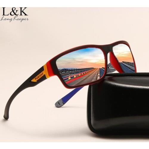 Brand Designer Polarized Sunglasses Men Women UV400 Driving Goggles Classic Square Sun Glasses Male Black Sports Fishing Eyewear