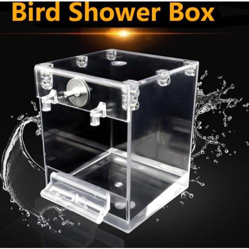 Bird Parrot Shower Box Bathing Tub Bathtub