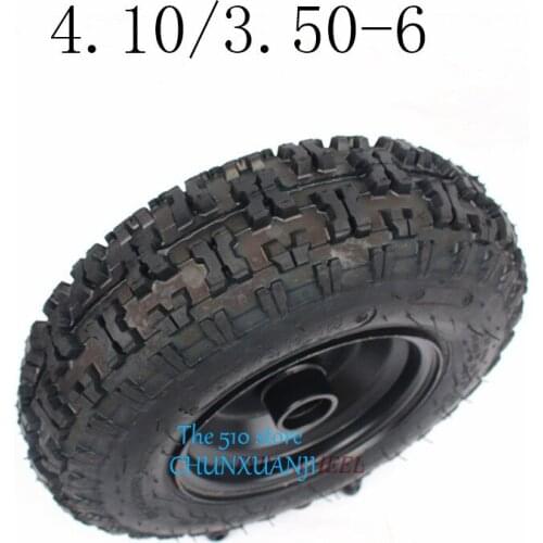 High cost performance ratio 4.10/3.50-6 Tyres with Hub for E-Bike, Wheelbarrow Scooter, Mini Motorcycle Atv Motorcycle