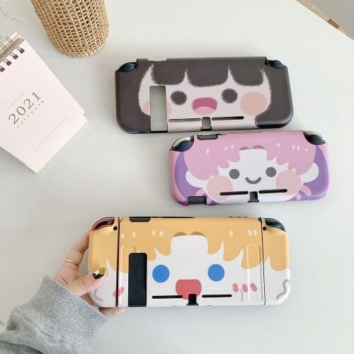 Cartoon Cute Lovely Graffiti Game Girl Gamepad Soft Protective Case For Nintendo Switch Lite Cover